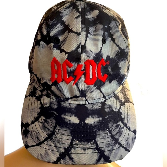 AC/DC Black grey tie dye hat - Picture 1 of 6